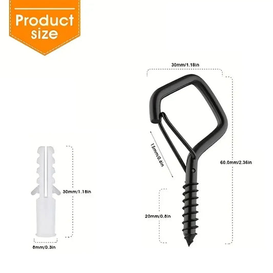 10-Pcs Square Snap Safety Hooks, Strong, Secure, Stylish