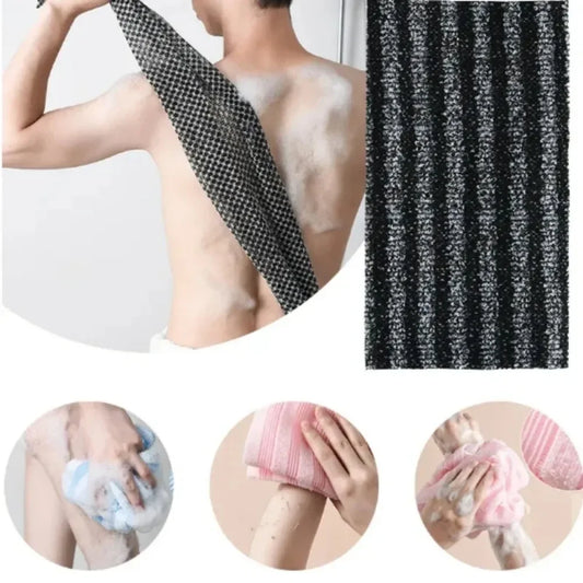 Japanese Spa Quality Rubbing Washcloth Bath Nylon Towel Brush for Back Towels