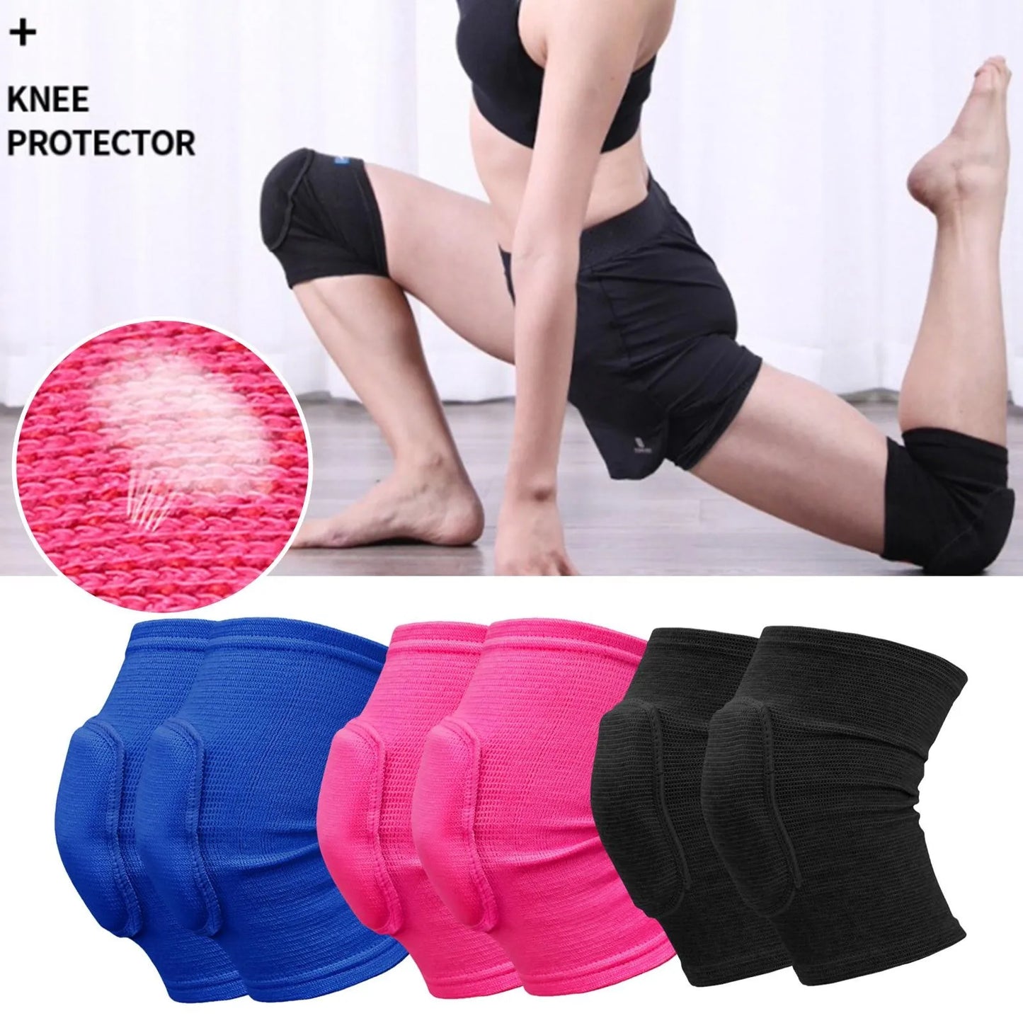 2pcs Sports Compression Knee Pads Elastic Knee Protector. Support Where You Need It