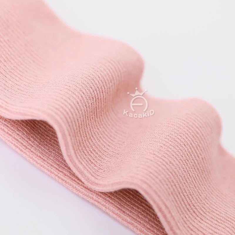 Baby Girl Boy Stocking 0-24M Infant Toddler Knit Tights Newborn Suspender Tights Pantyhose Solid High Waist Overall Legging