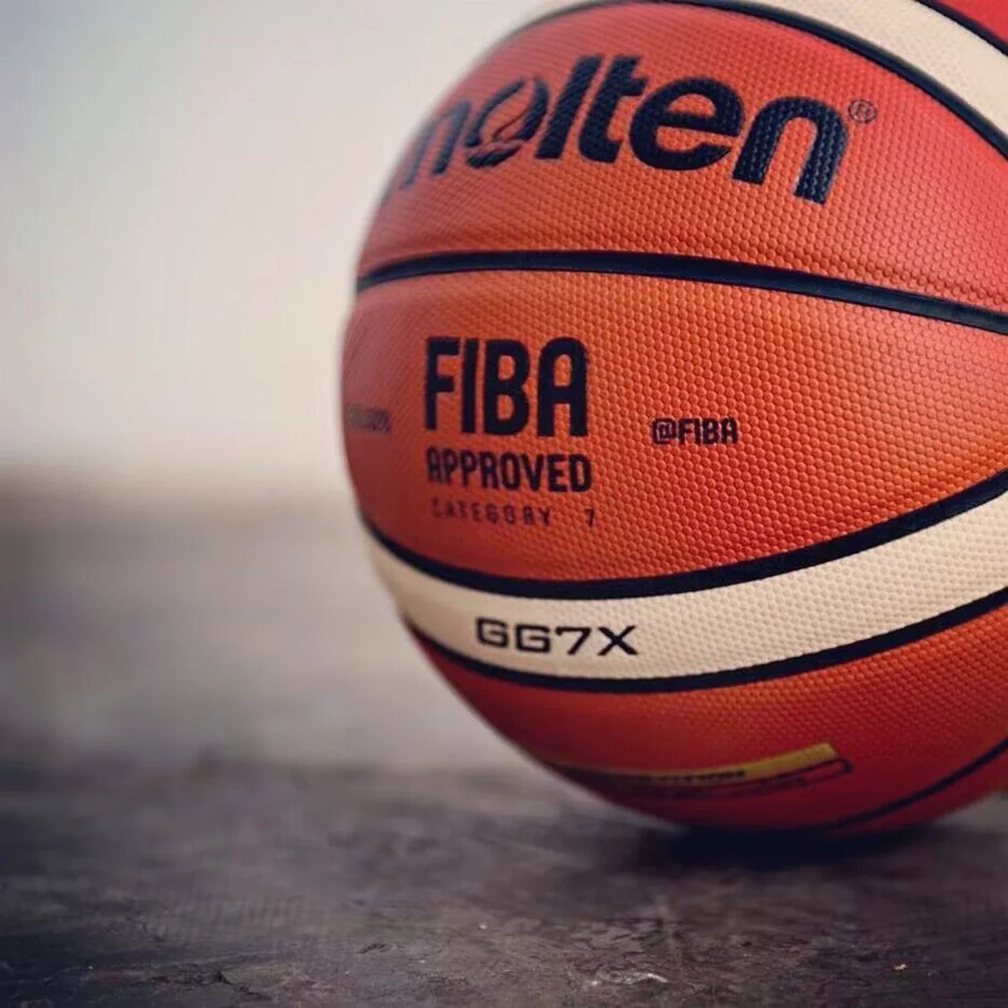 Molten PU Basketball Official Game Ball in Sizes 5, 6, and 7