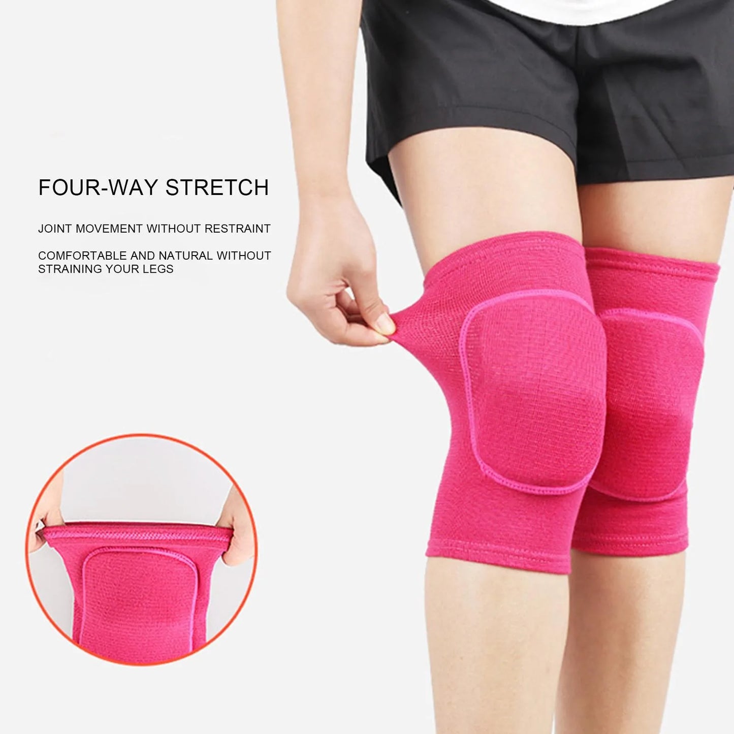 2pcs Sports Compression Knee Pads Elastic Knee Protector. Support Where You Need It