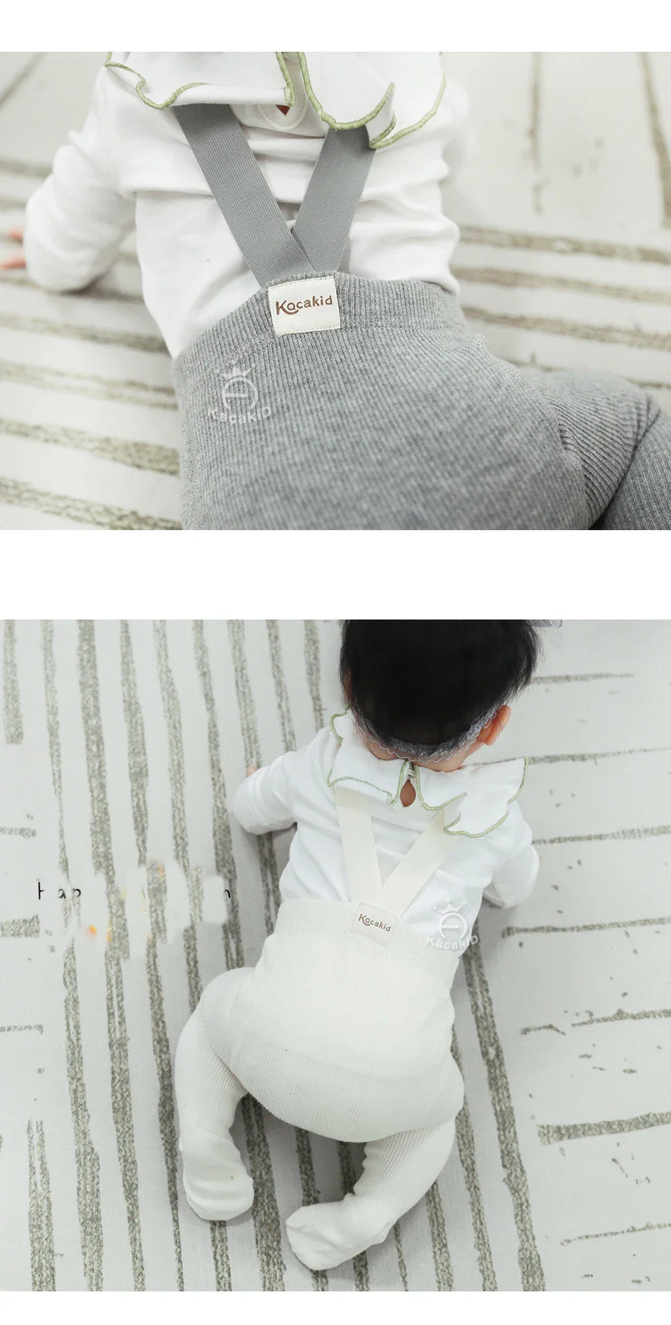 Baby Girl Boy Stocking 0-24M Infant Toddler Knit Tights Newborn Suspender Tights Pantyhose Solid High Waist Overall Legging