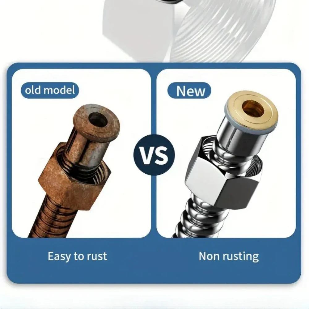 Shower Hose, Upgrade Stainless Steel Shower Tube, Tangle-Free Power & Flexibility