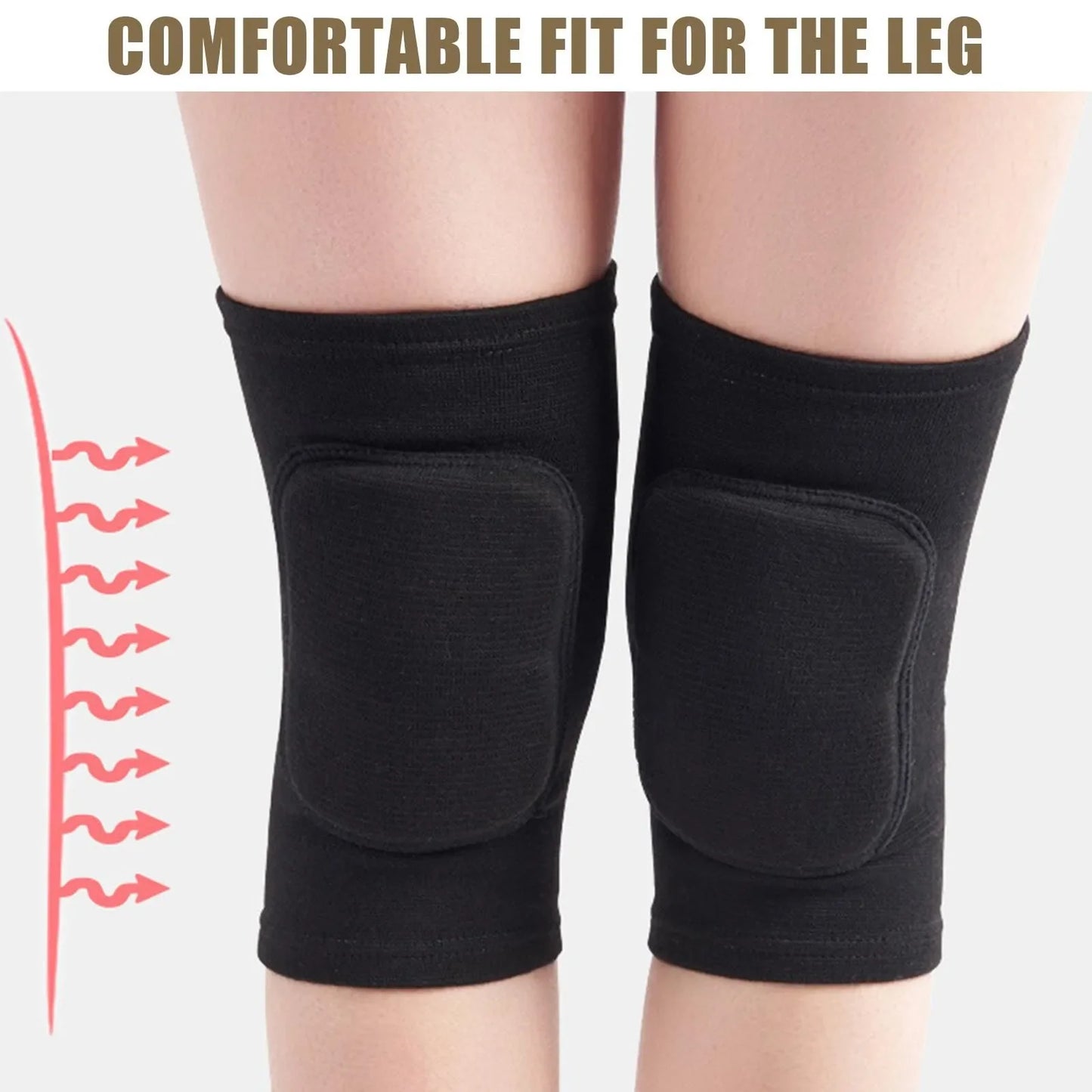2pcs Sports Compression Knee Pads Elastic Knee Protector. Support Where You Need It