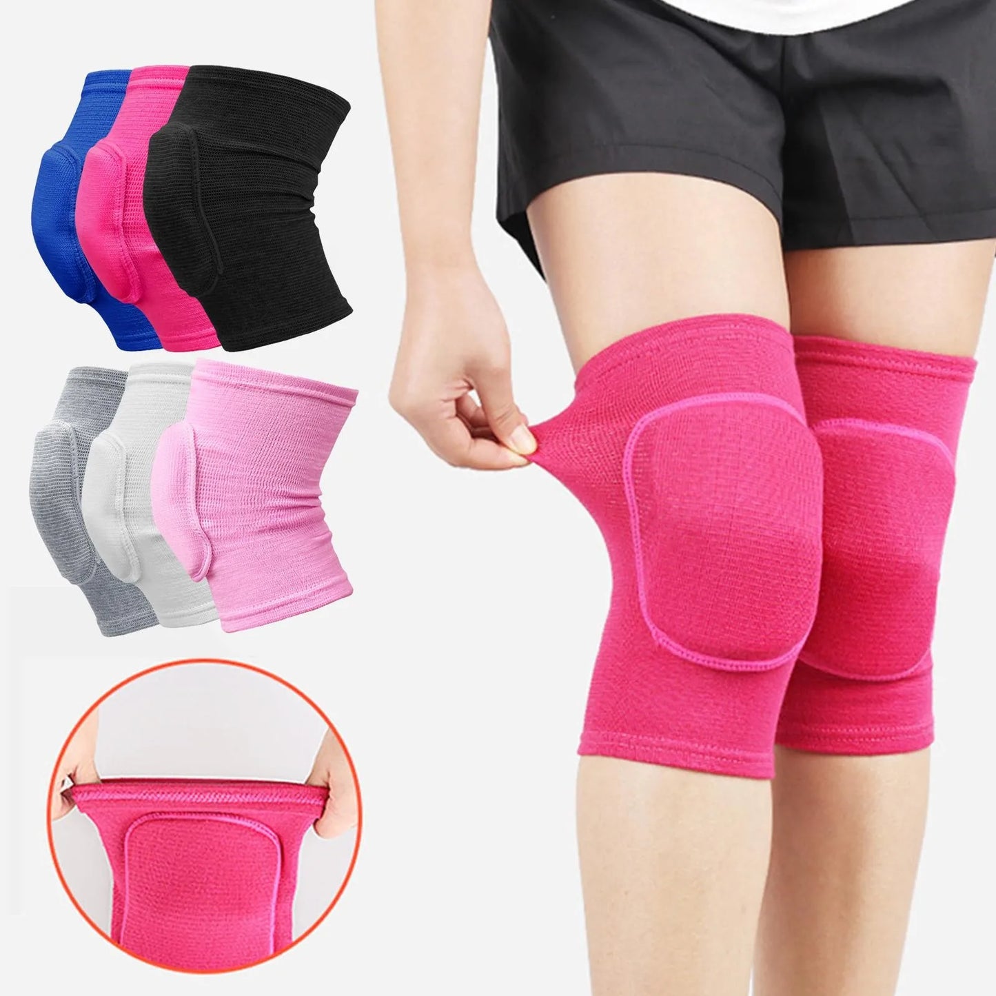 2pcs Sports Compression Knee Pads Elastic Knee Protector. Support Where You Need It