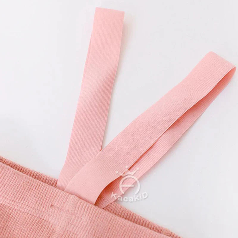 Baby Girl Boy Stocking 0-24M Infant Toddler Knit Tights Newborn Suspender Tights Pantyhose Solid High Waist Overall Legging